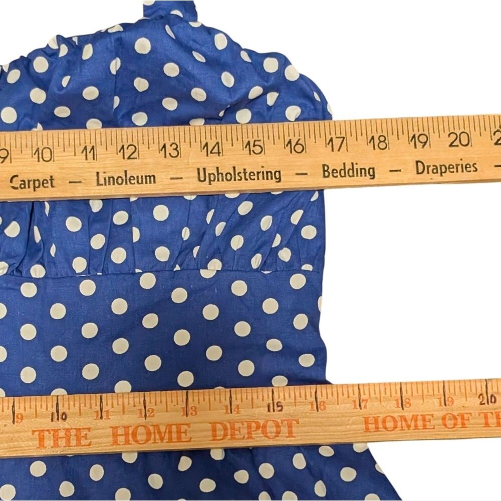 NWT MIXINNI Polka Dot Smocked Accent Halter Dress retro Marilyn rockabilly XL - Picture 4 of 11